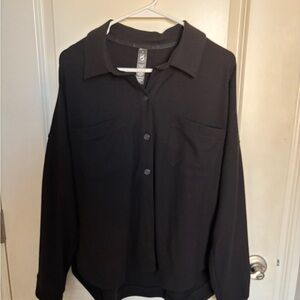 Lou & Grey Black Textured Shirt